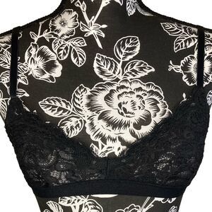 Xhileration Perfect Bralette Lace Sheer Sexy Intimates Bra Bandeau Feminine
